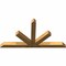 Ekena Millwork Saratoga Rough Sawn Timber Gable Bracket, Western Red Cedar, 96"W x 52"H x 6"D x 6"F, 13/12 Pitch GBW096X52X0606SAR00RWR - alternate 4